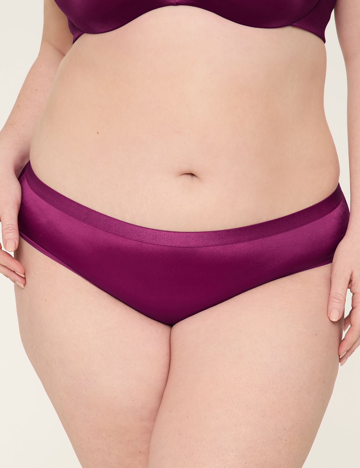 No-Show Hi Shine Hipster Panty 1144 | LaneBryant
