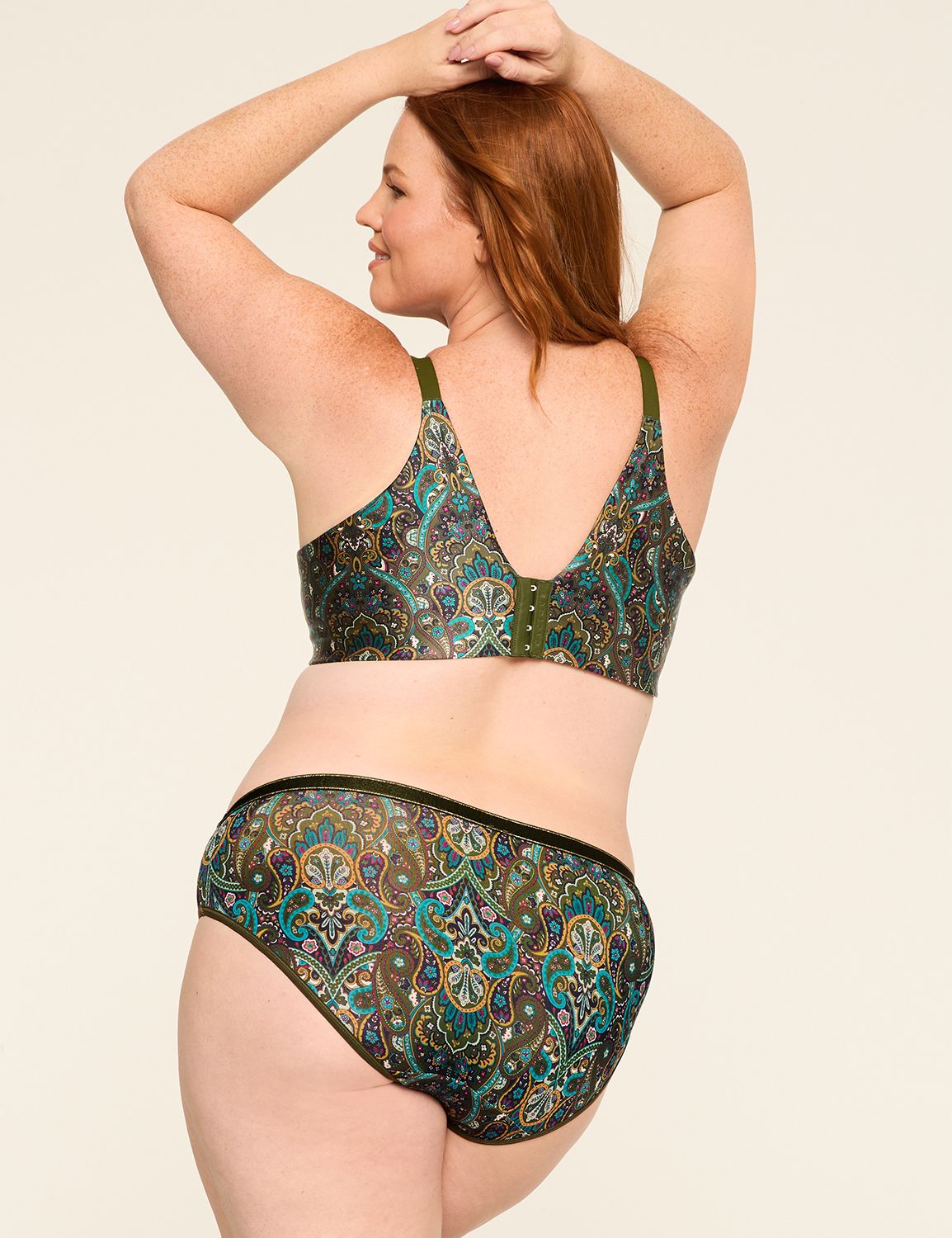No Show Hipster Lurex Tipped Elasti Product Image 2
