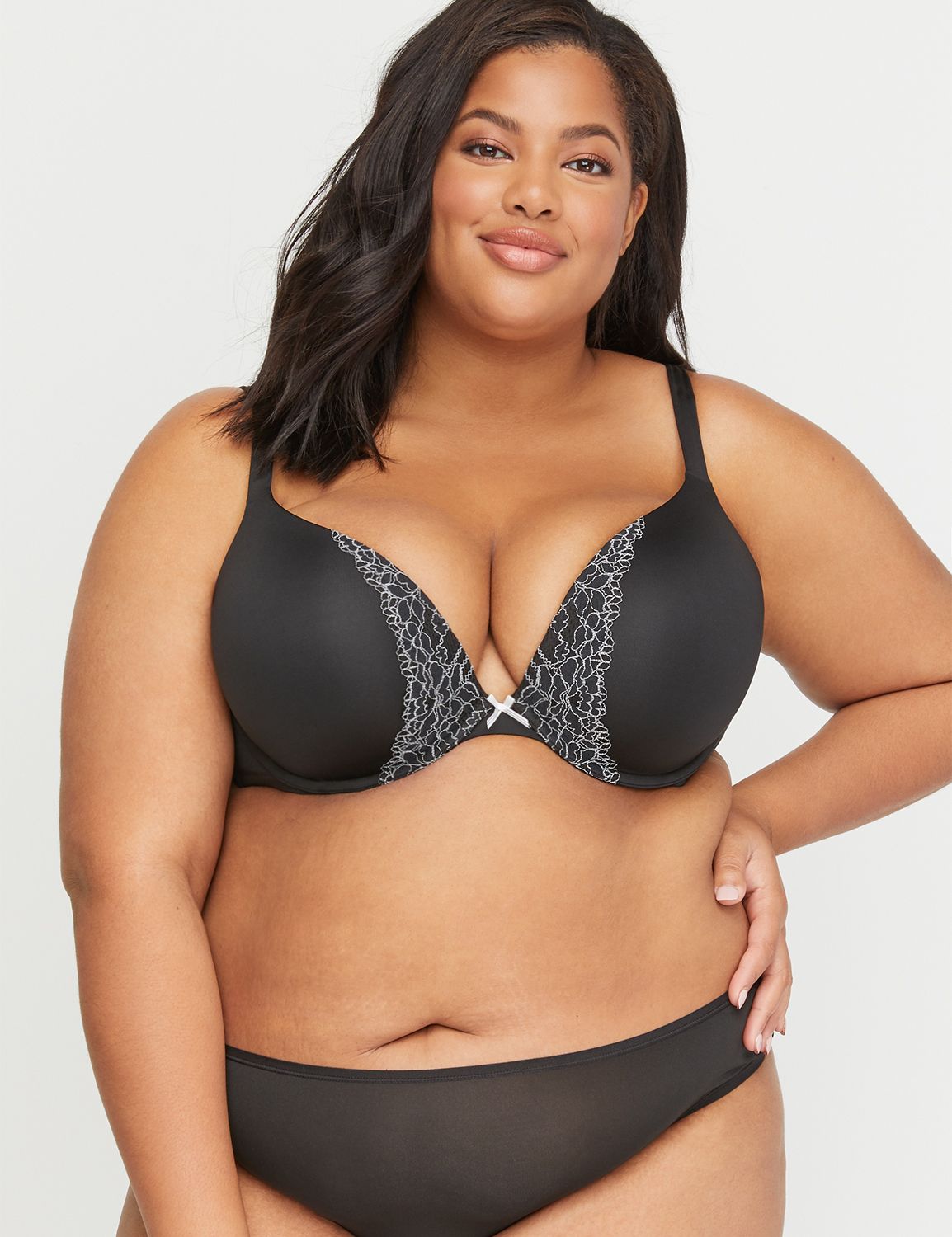 lane bryant max boost plunge bra