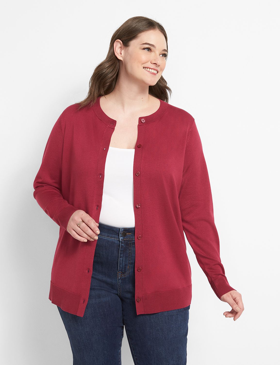 Button-Front Cardigan Product Image 1