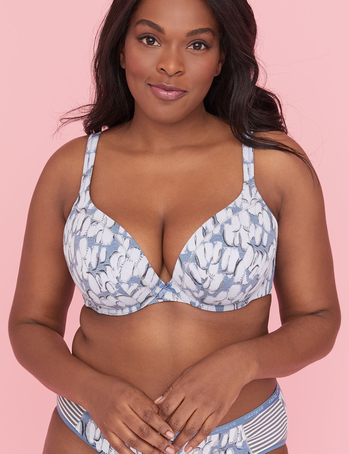 Cotton Boost Plunge Bra