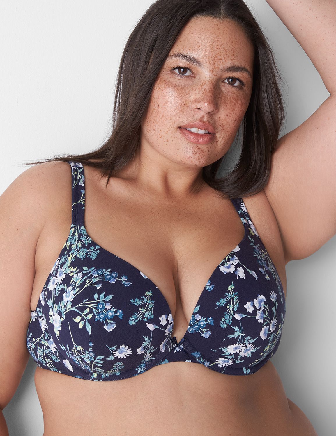 Cacique Lane Bryant $52 The Seriously Sexy Boost Plunge Front Closure Lace  Bra