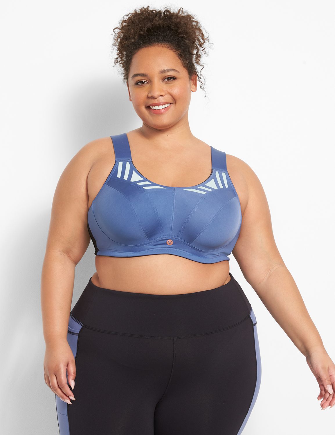 Lane Bryant Livi Active Sport Bra Molded Underwire Padded Apandex