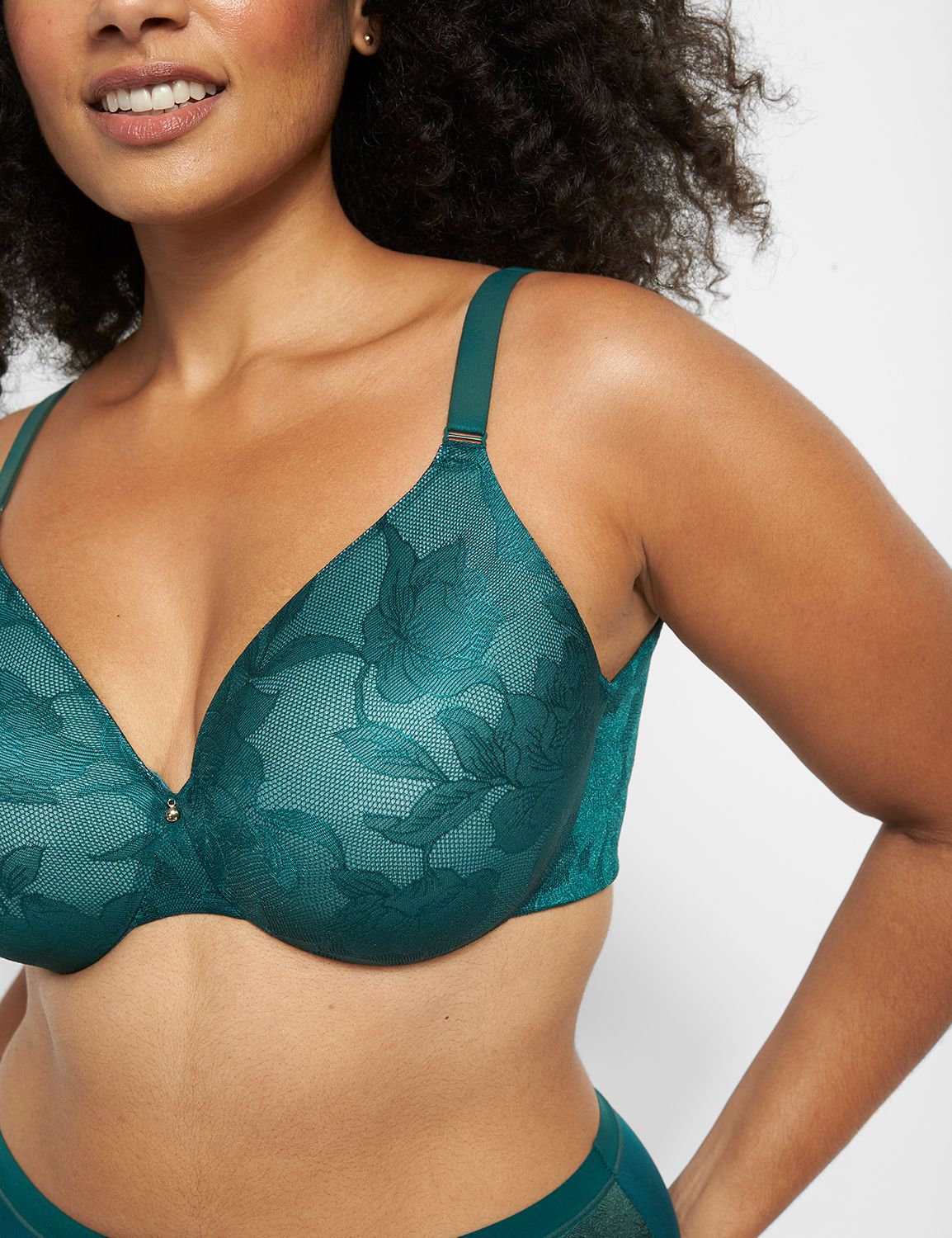 Backsmoothing Lightly Lined Full Coverage UW with Satin Lace - CH - 1121488  F:PANTONE Botanical Garden:38DD