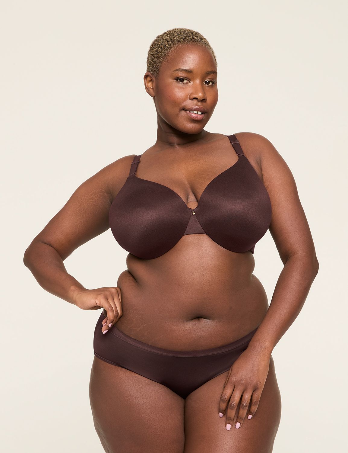 Modern Lounge Bra Piping:Cafe Mocha:40D