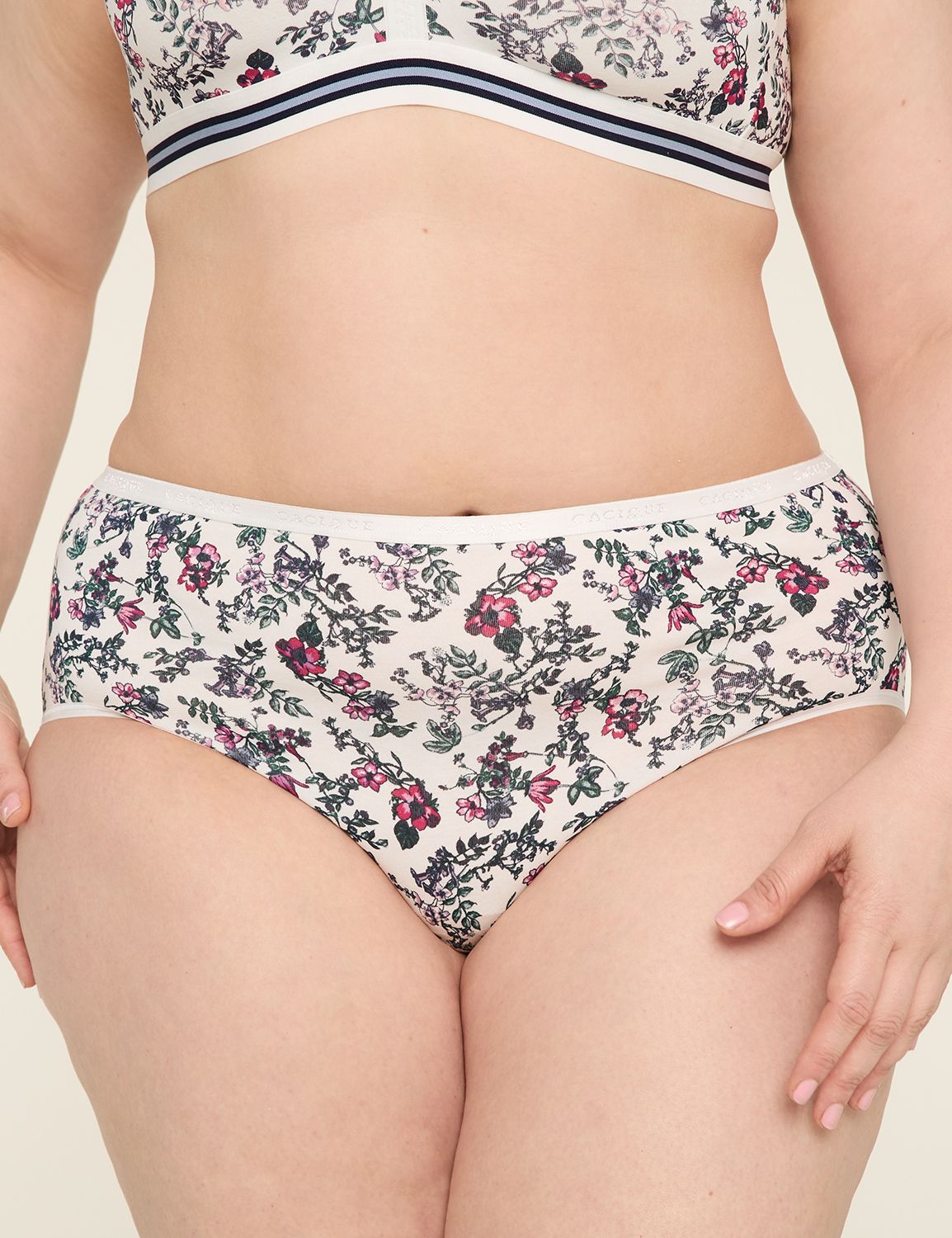 Cotton High-Leg Brief Panty
