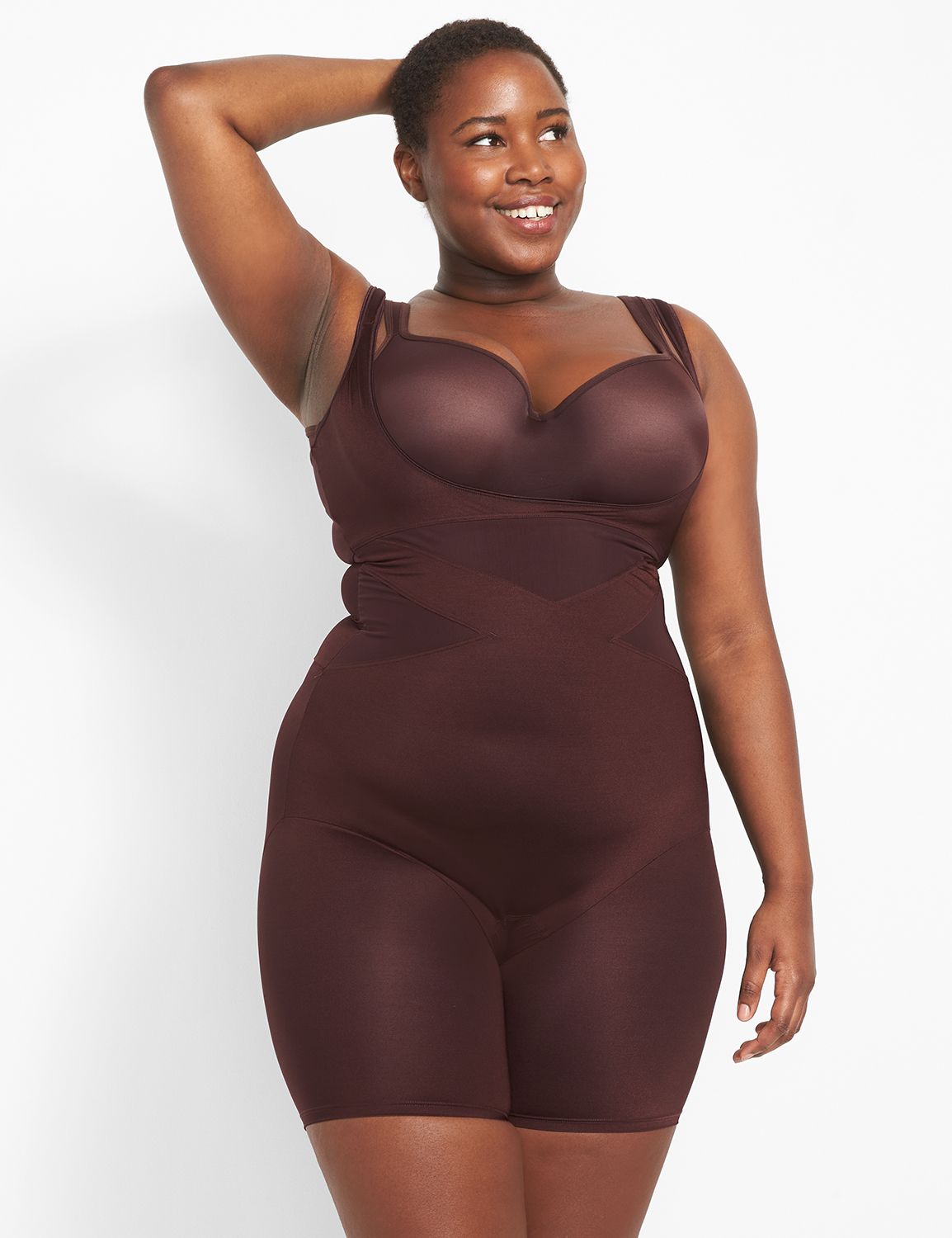 SPANX Plus Size Suit Your Fancy Booty Booster Mid-Thigh Shaper & Reviews