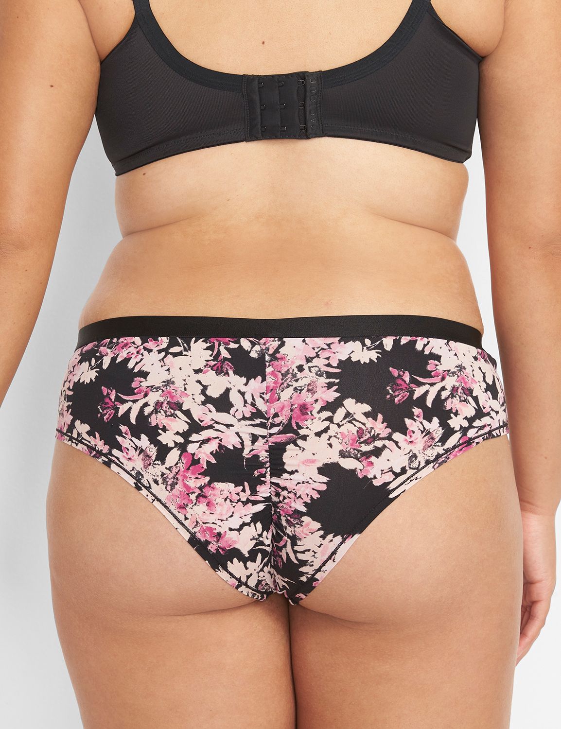 CACIQUE Extra Soft Cheeky Panties PLUS 22/24 PINK FLORAL Lane