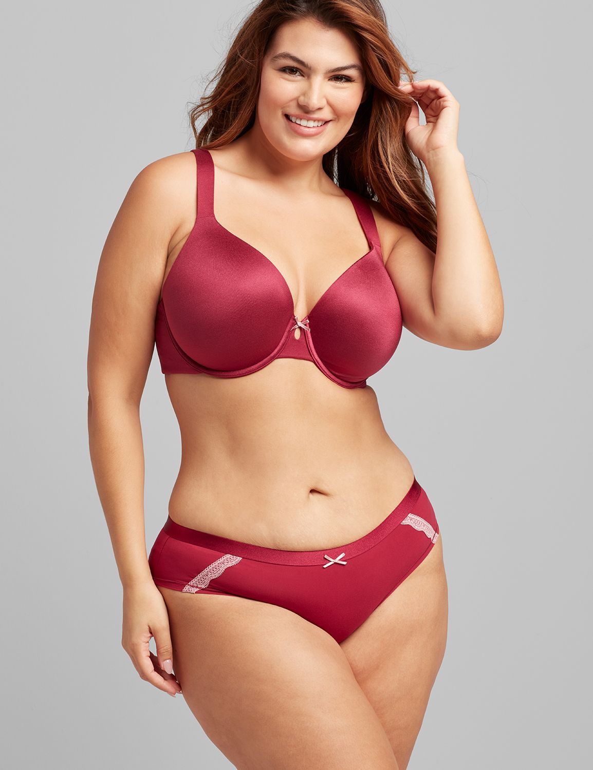 Lane Bryant - I believe lingerie can be such a powerful tool to remind you  that you are sexy, no matter your shape or size. Mommy-to-be Sassy Red  Lipstick speaks the TRUTH