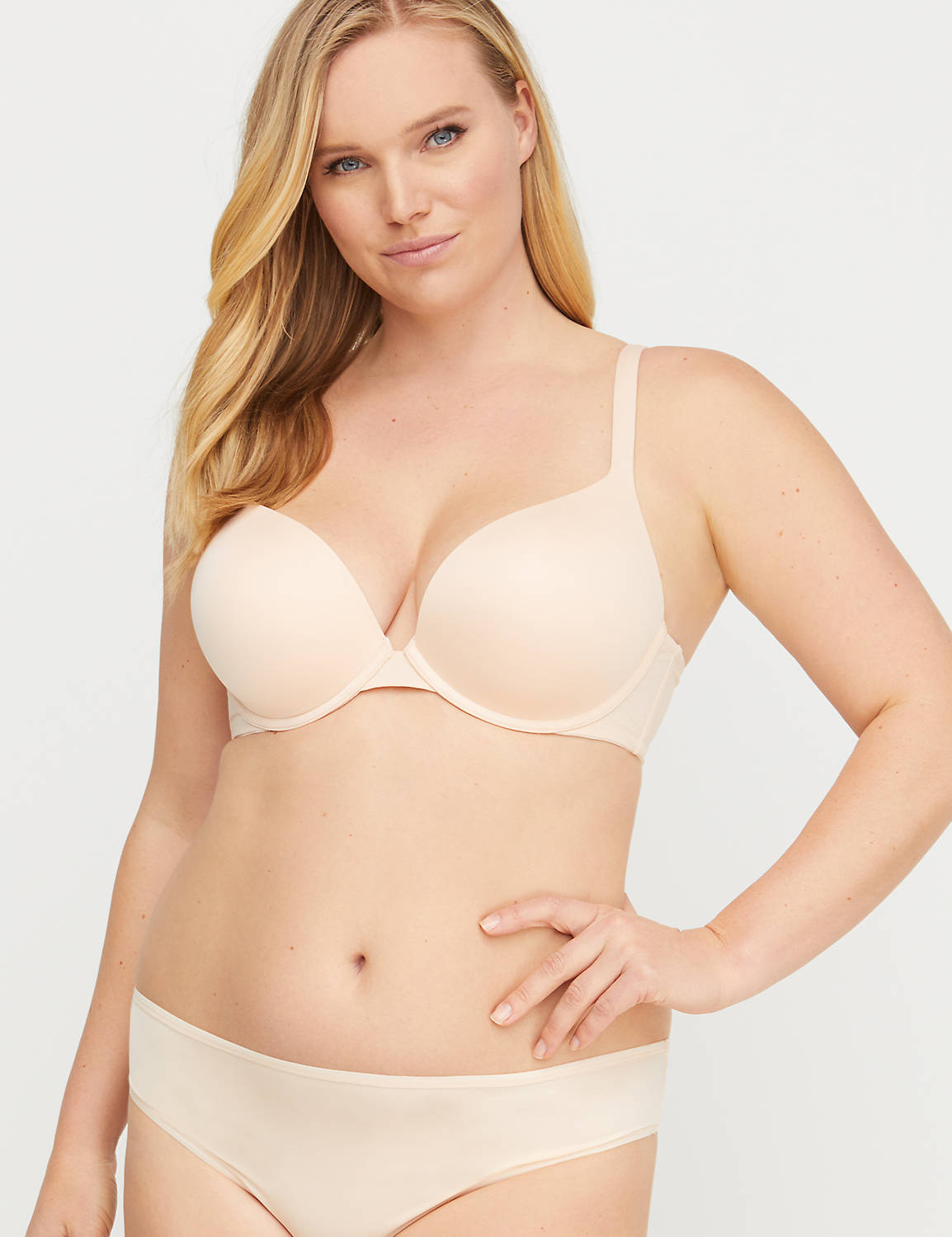 1025095-1088841-S Tailored Smooth Push Up Plunge UPDATE March 2015:PANTONE  Bisque:36DDD