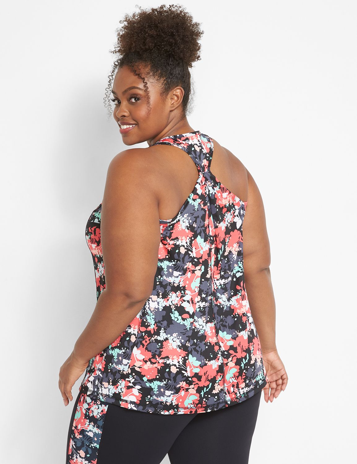 Draped Cross Back Tank PRINT S 1118 Product Image 2