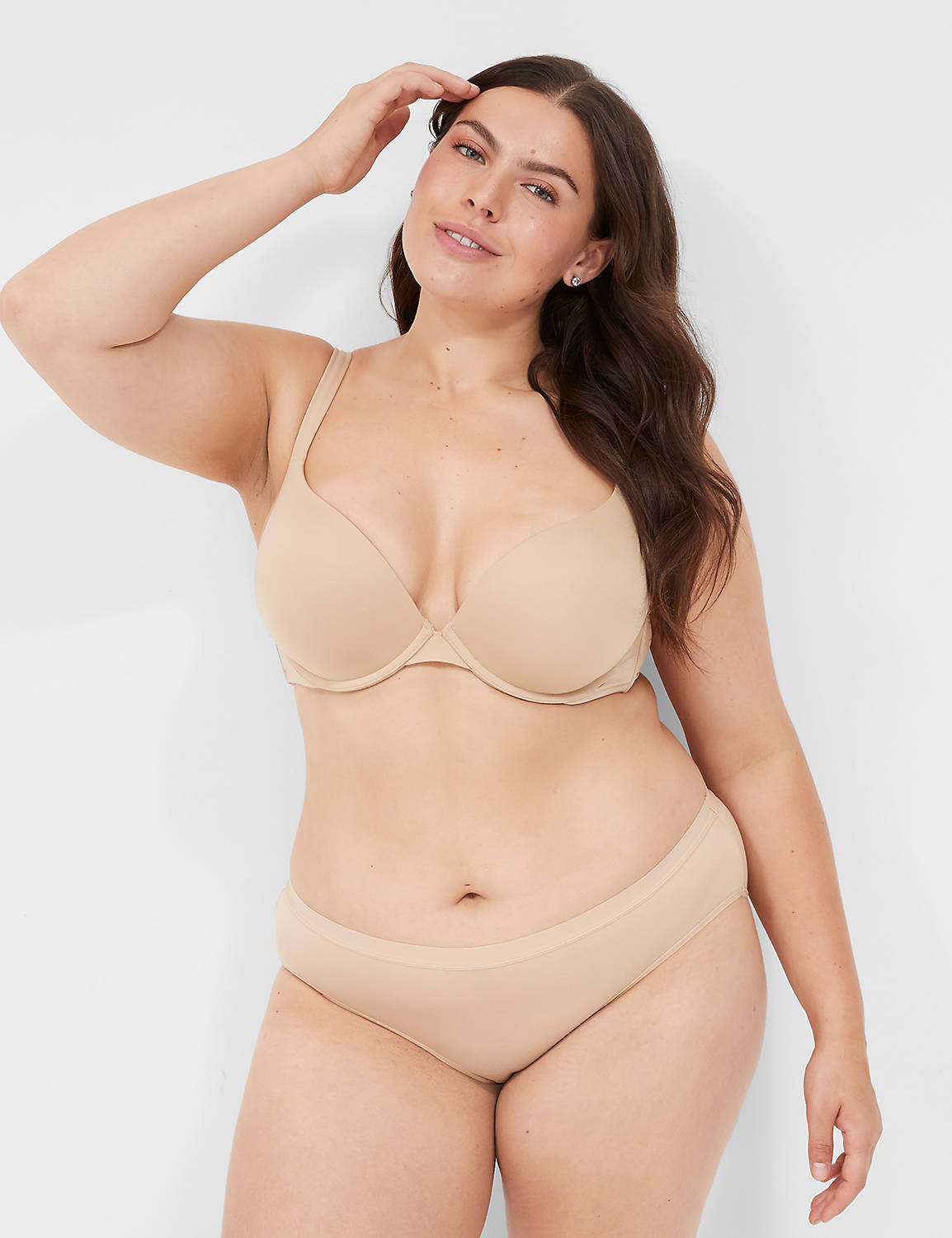 1025095-Y Tailored Smooth Push Up Plunge UPDATE March 2015:Cafe Mocha LBS 2365:32B Product Image 1