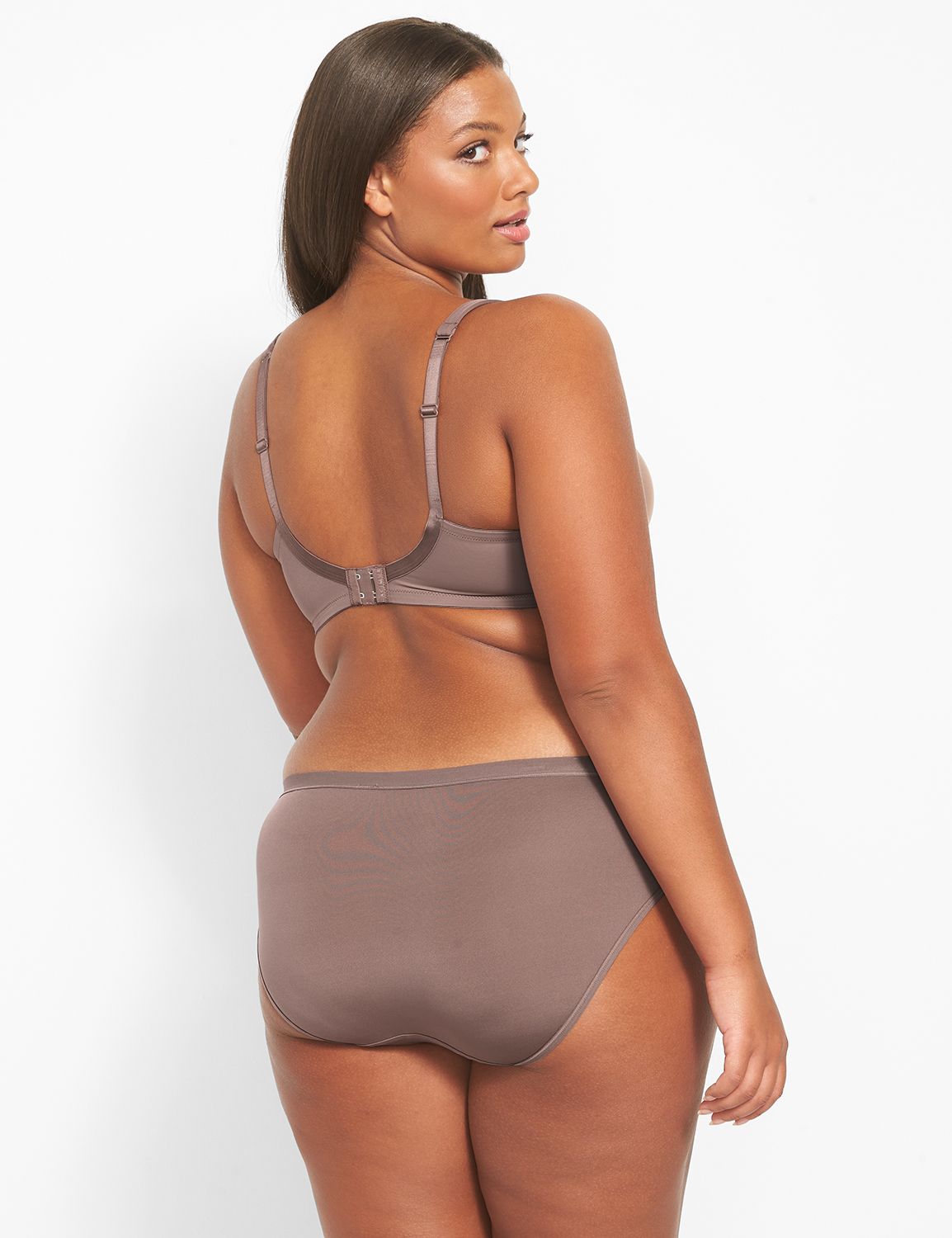 Plus Size - Plunge Push-Up Smooth With Fishnet Sling Straight Back Bra -  Torrid