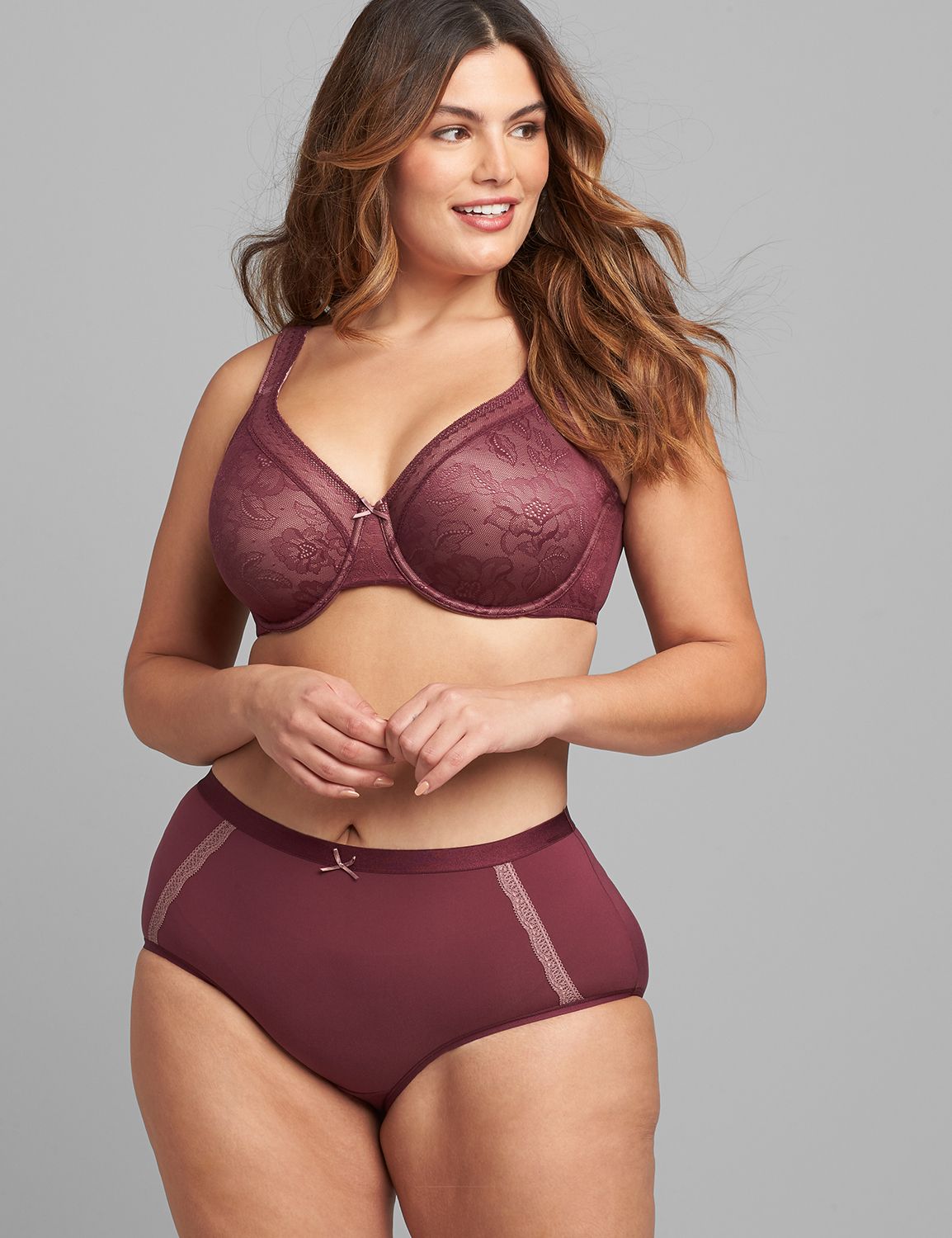 Modern Lace Unlined Full Coverage Bra Product Image 1