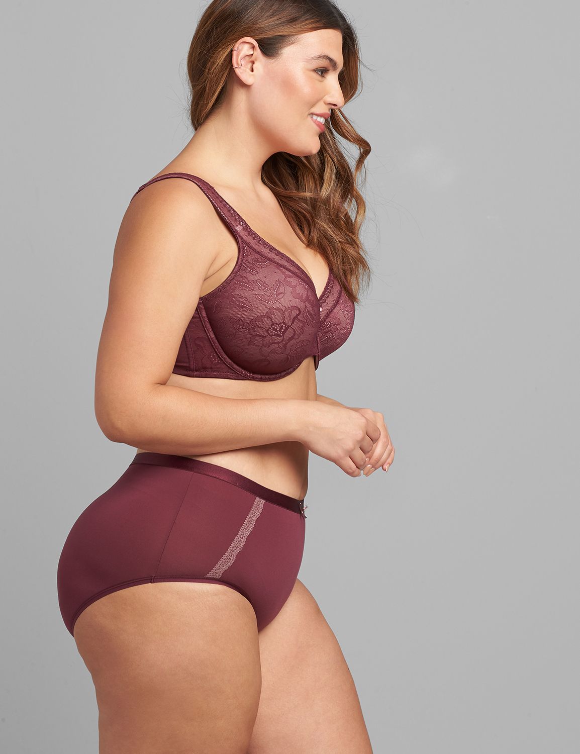 Modern Lace Unlined Full Coverage Bra Product Image 3