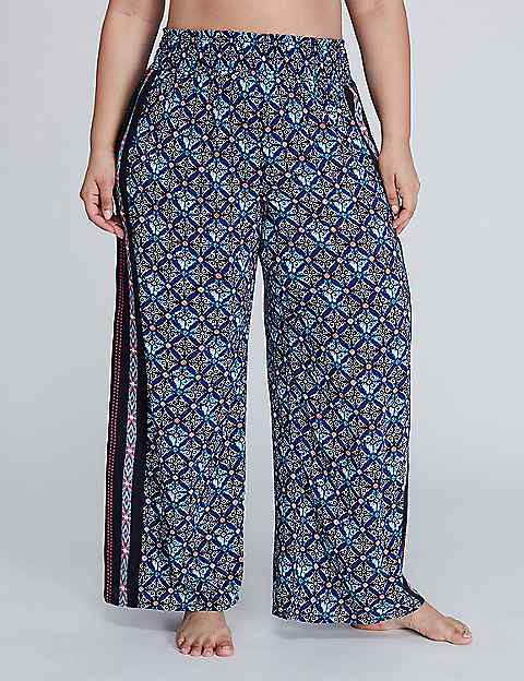 Woven Cover-Up Beach Pant | Lane Bryant
