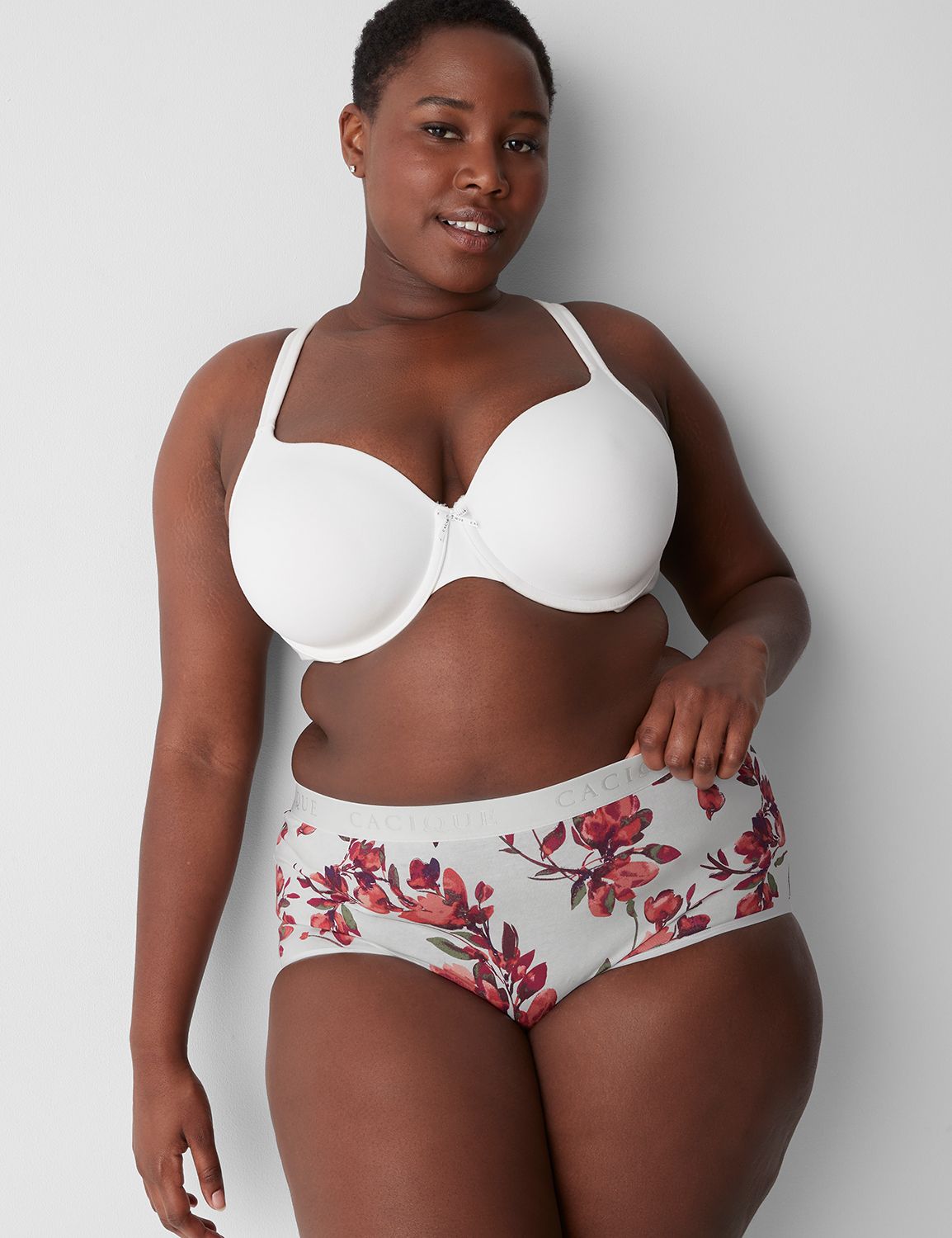 Lane Bryant Cotton Full Brief Panty / Ditsy Fields Toadstool