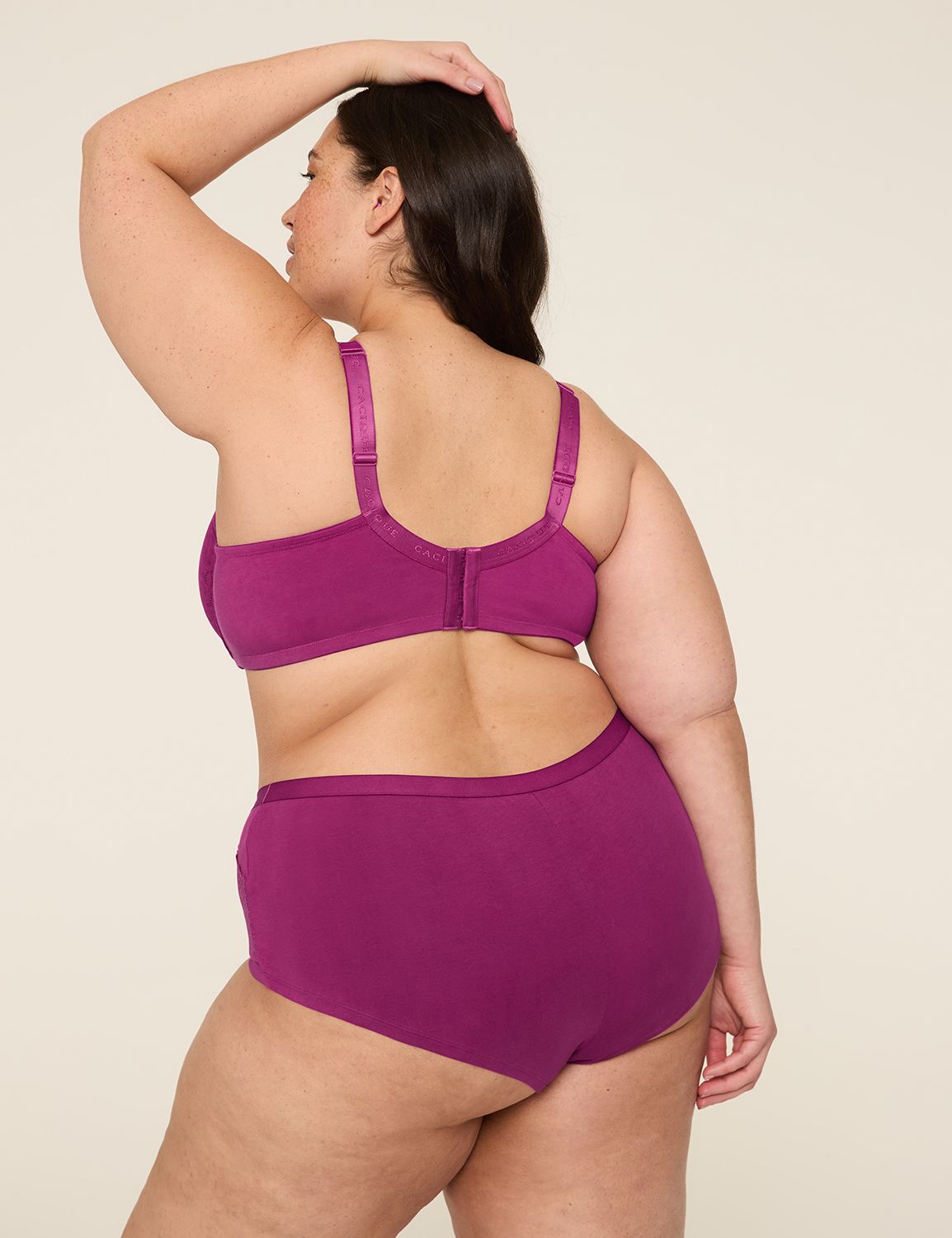 Cotton Boyshort Lace Trim Stretch 1 Product Image 2