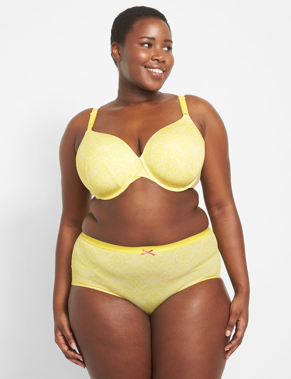 Plus size on sale yellow panties