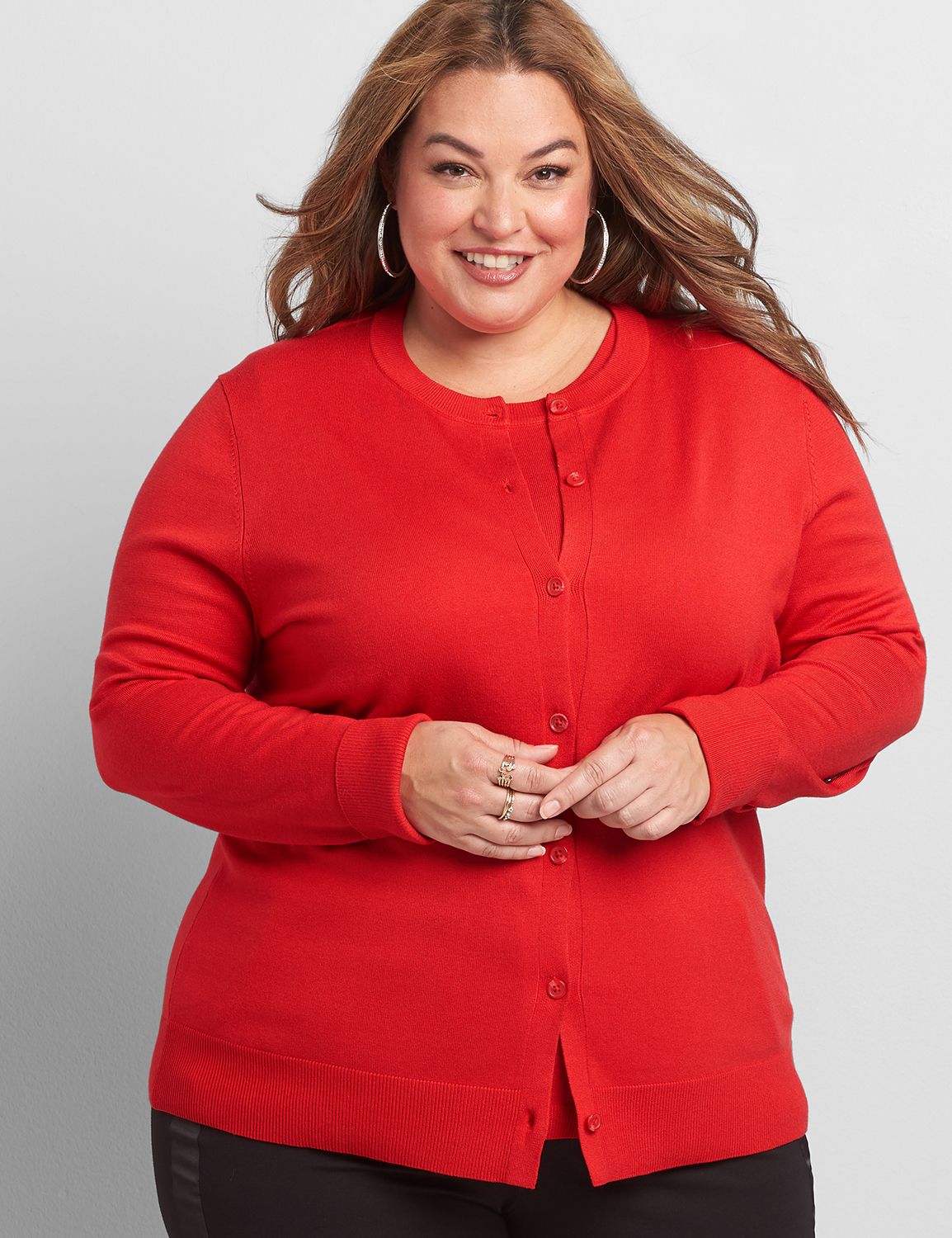 Button-Front Cardigan