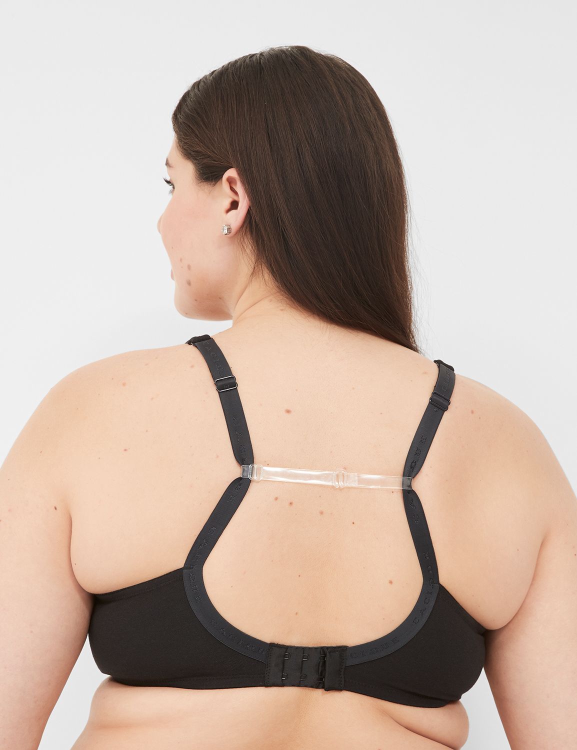 clear strap sports bra