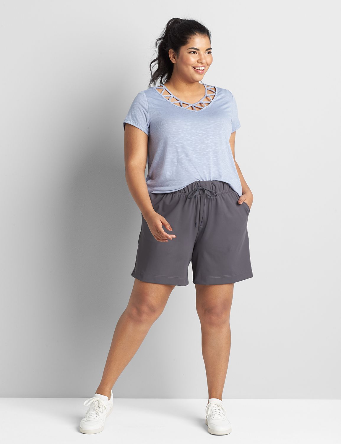 Lane bryant hot sale shorts