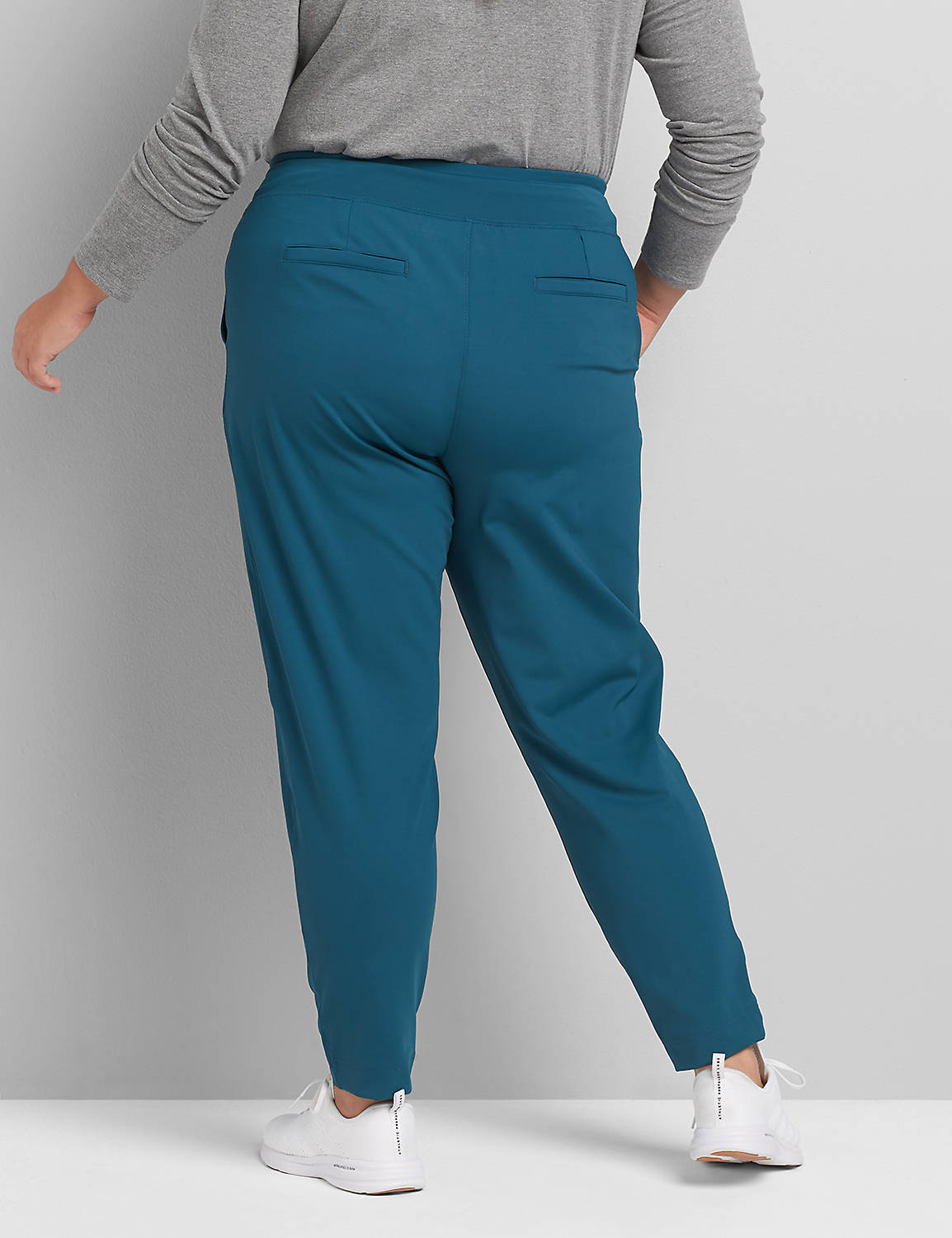 Knit Trouser F 1118054:PANTONE Deep Teal:22/24 Product Image 2