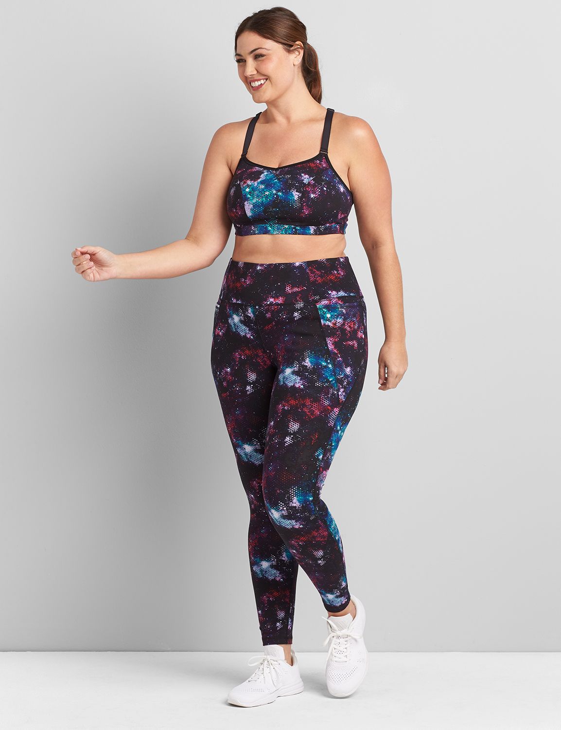 LIVI Super Soft Low Impact NW Sport Bra 1116629-S:LBH20045_GalacticTexture_colorway9:22/24 Product Image 3