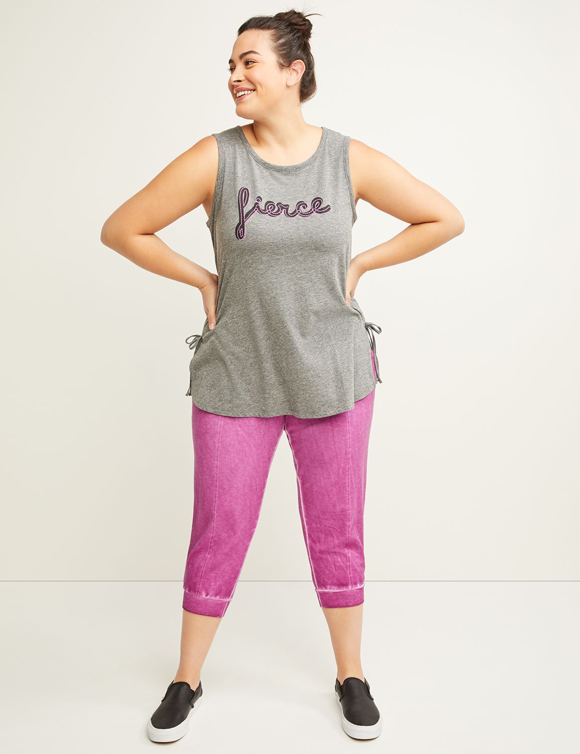 plus size capri jogger pants