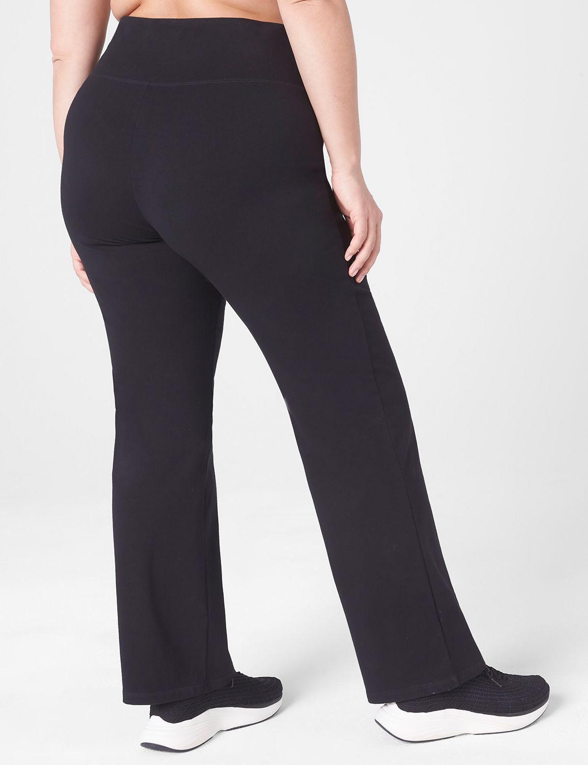  2 Back Pockets,Petite Womens Straight Leg Yoga Pants Workout  Pants Slim Fit,27,Black,Size S