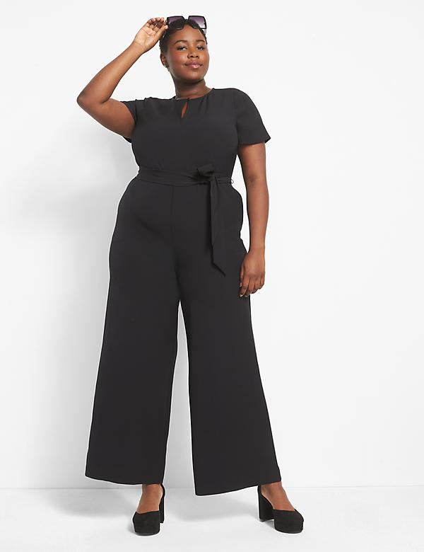 Nap Cotton Wide Leg Jumpsuit in Black Womens Clothing Jumpsuits and rompers Full-length jumpsuits and rompers 