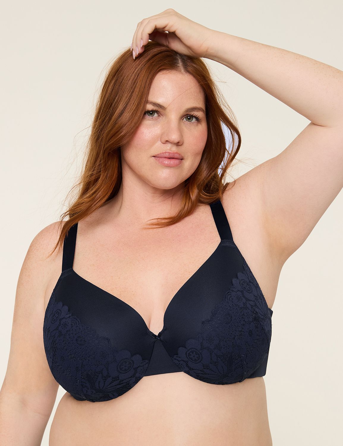 P◆SAPO Smooth Lightly Lined Full Coverage Bra | LaneBryant