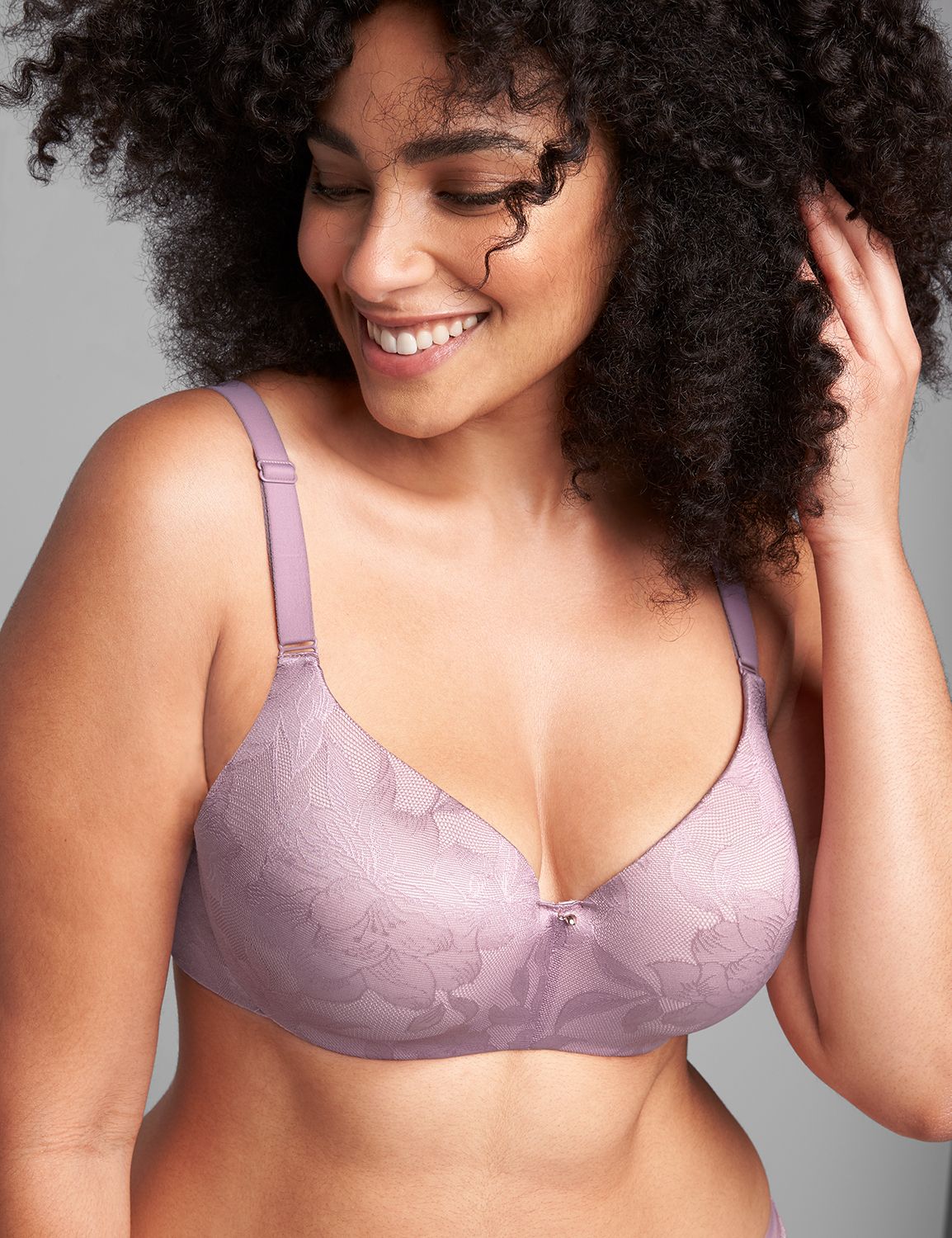 Backsmoothing Lightly Lined Balconette UW Satin Lace - CH - 1121489 F:PANTONE Elderberry:42D Product Image 4