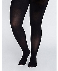 Lane Bryant Smoothing Tights - 80 D Super Opaque A-B Black