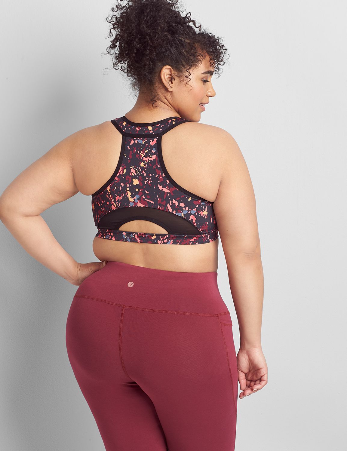 LIVI Wicking Low Impact NW Sport Bra with Keyhole Back 1112402 F:LBSU21033_CanyonTrails_colorway3:10/12 Product Image 2
