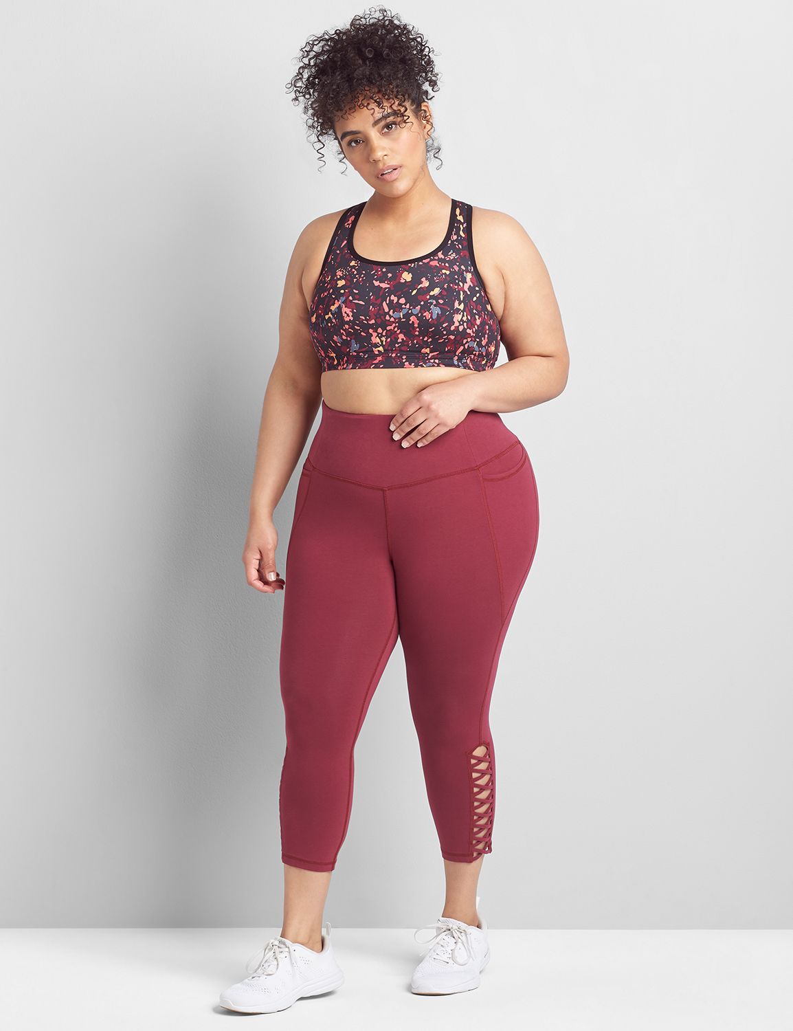 LIVI Wicking Low Impact NW Sport Bra with Keyhole Back 1112402 F:LBSU21033_CanyonTrails_colorway3:10/12 Product Image 3