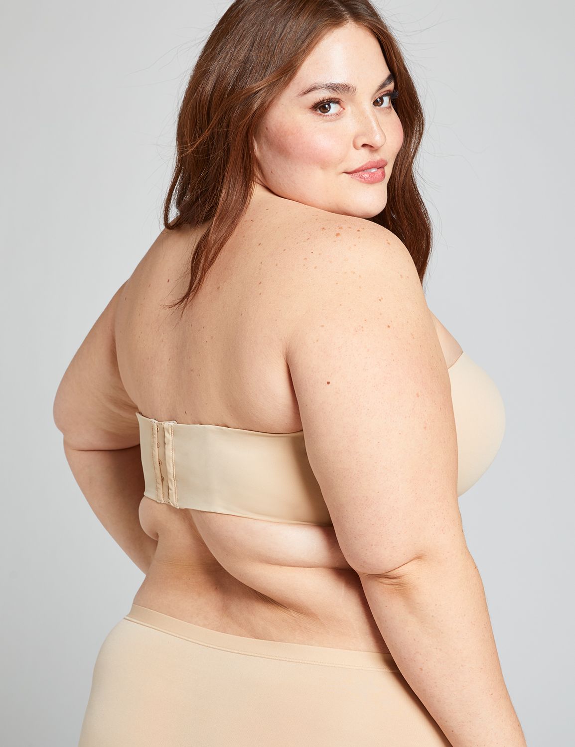 Lane Bryant + Lightly Lined Longline Multi-Way Strapless Bra