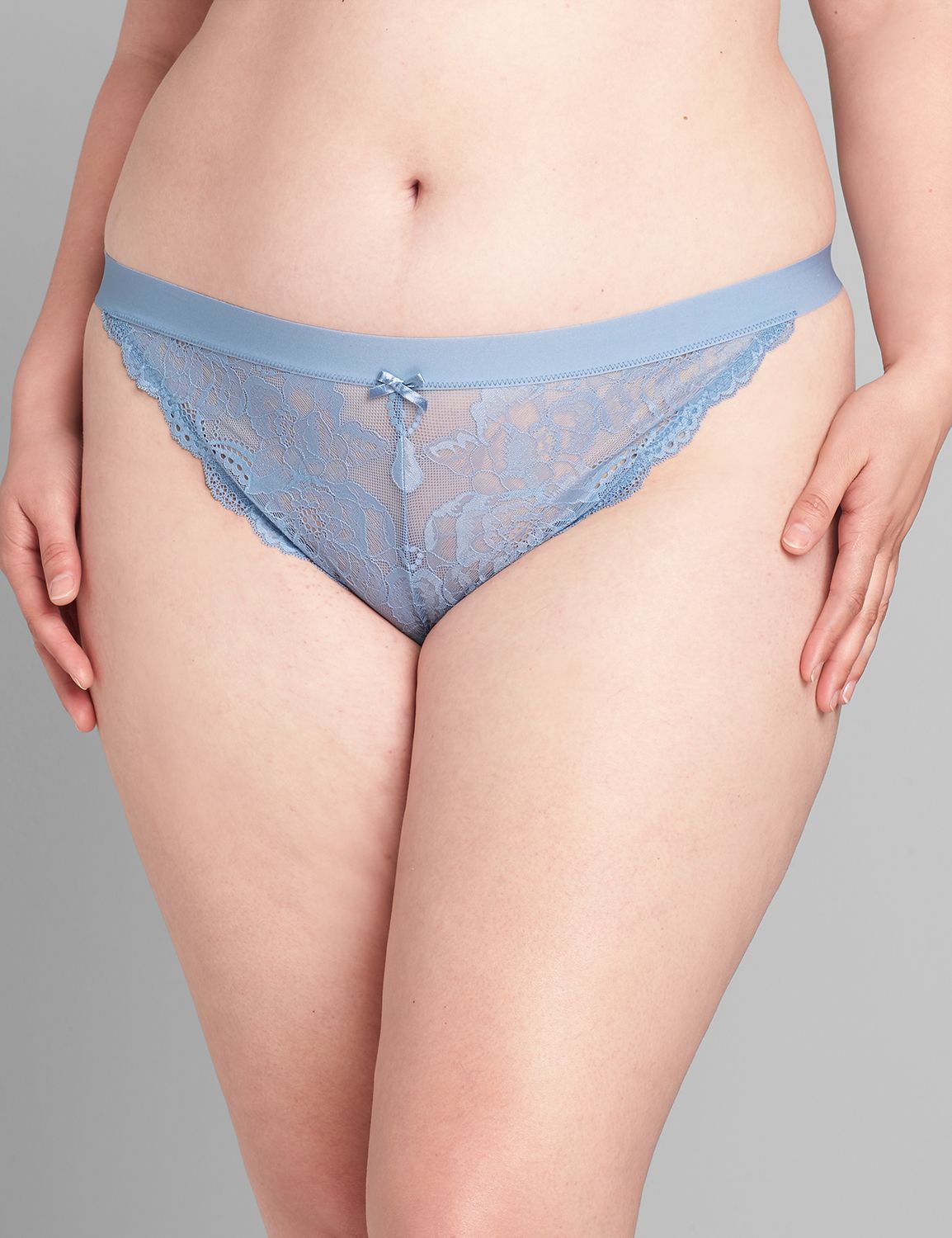 All-Over Sheer Lace Brazilian Panty Product Image 2