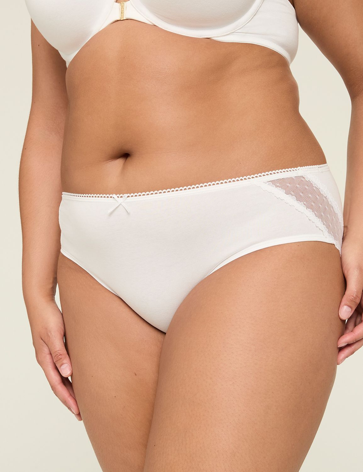 Cotton Hipster Lace-Back Panty
