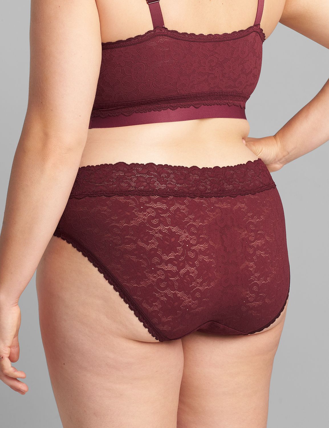 Stretch Lace Hipster 1109146-1110128-F:PANTONE Zinfandel:26/28