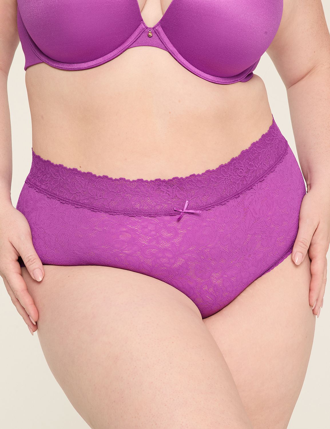Stretch Lace High-Leg Brief Panty