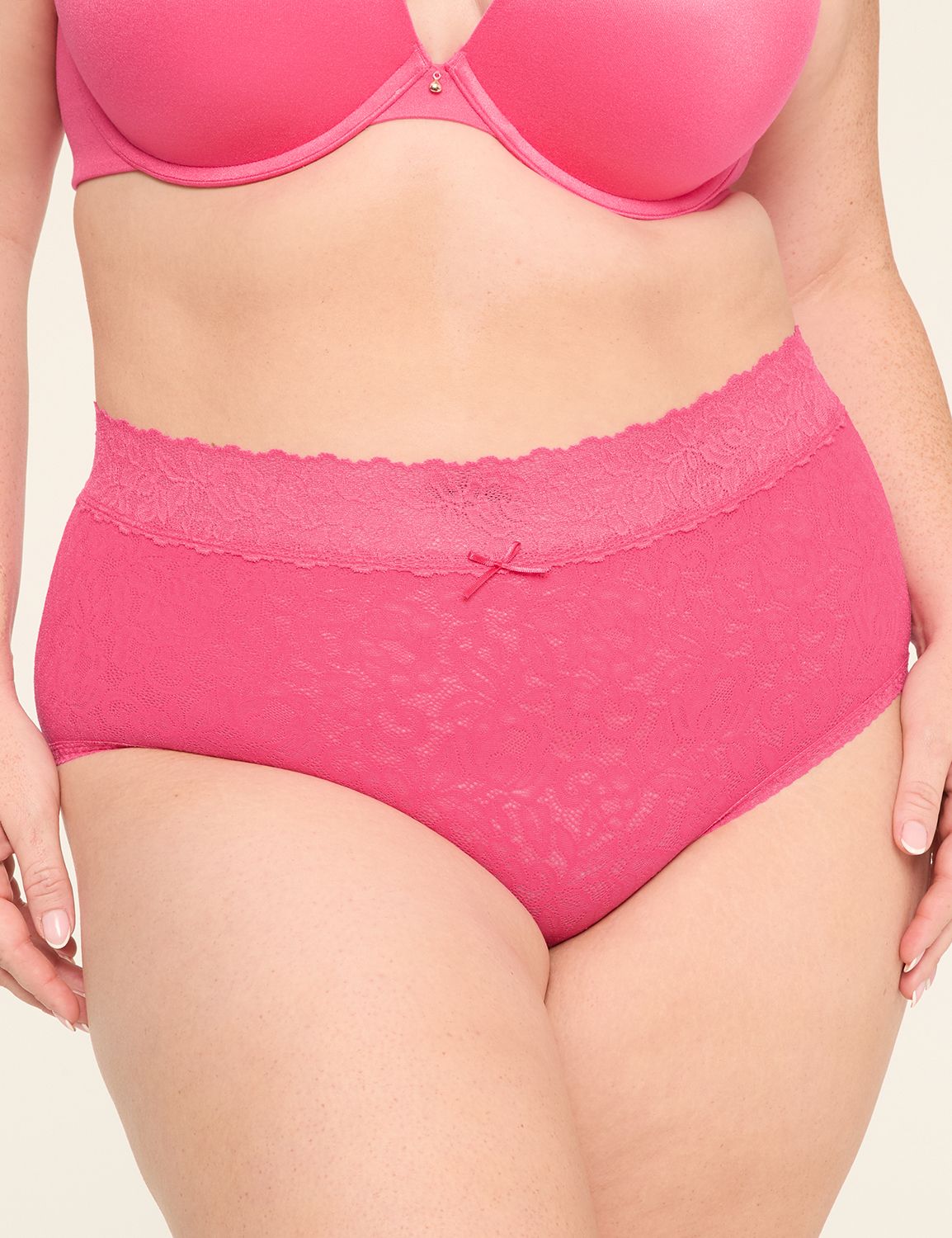 Stretch Lace High-Leg Brief Panty