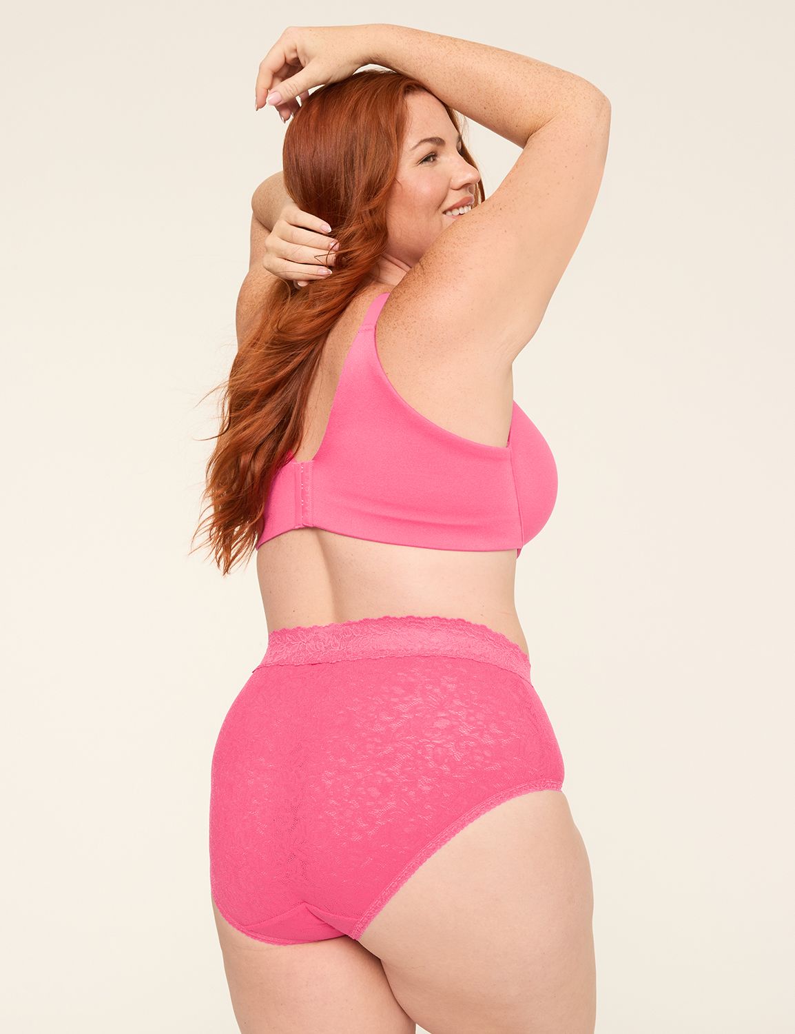 Stretch Lace High-Leg Brief Panty