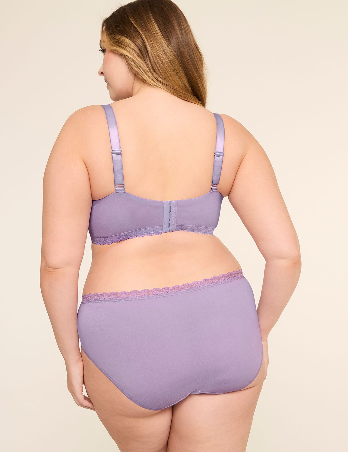 Cotton Hipster Panty With Lace Waist