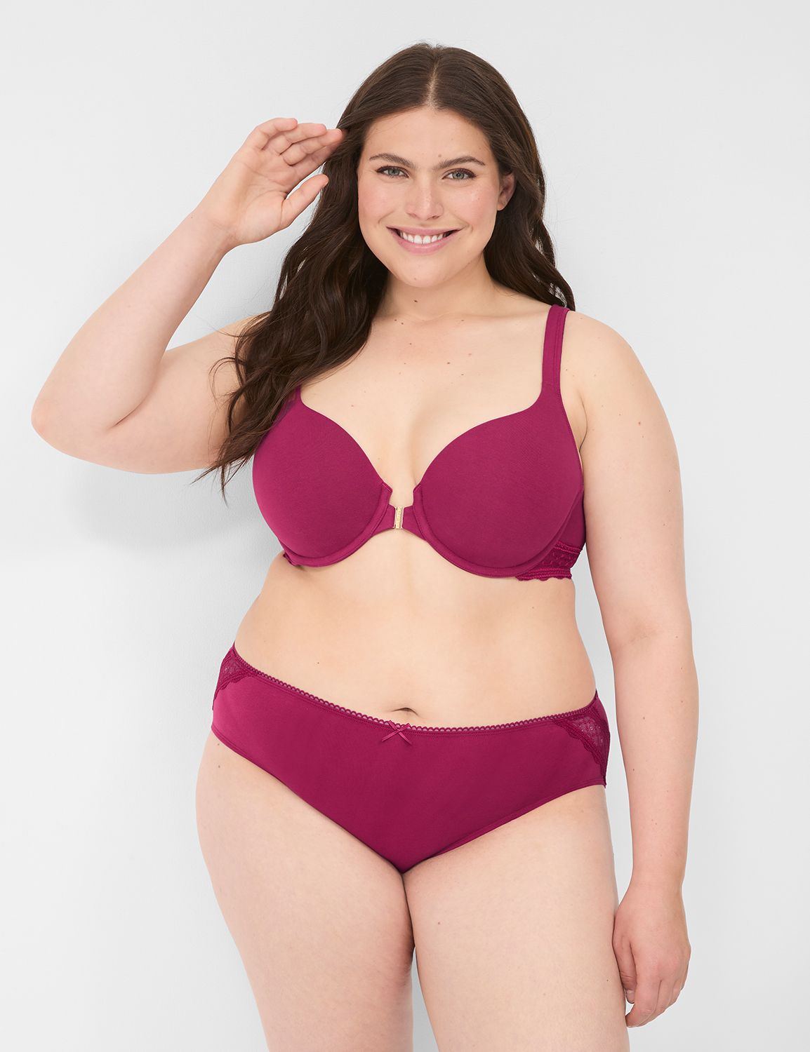 Cotton Hipster Daydream Lace Trim B LaneBryant - Main Image