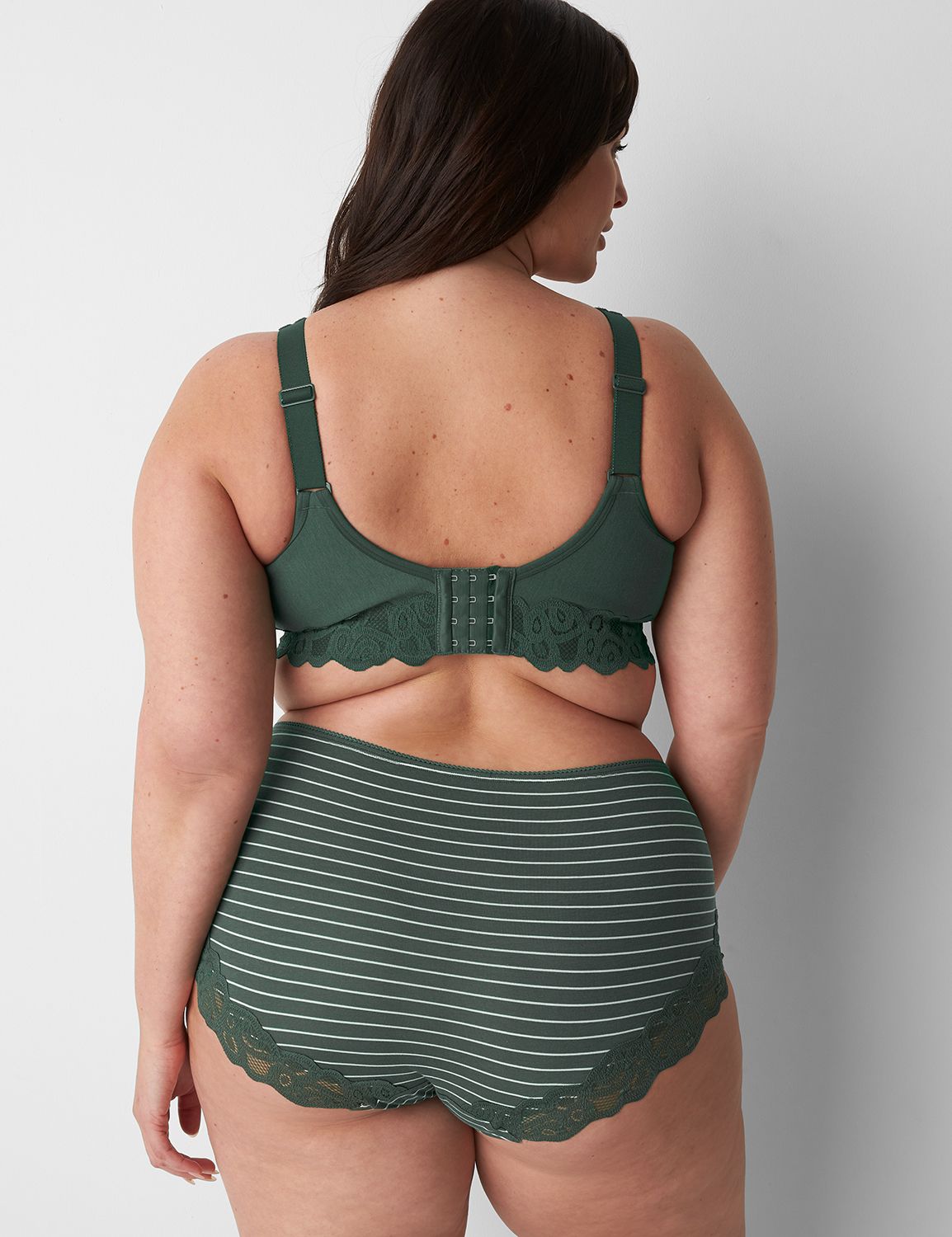 Cotton Full Brief Artisan Lace Back Product Image 2