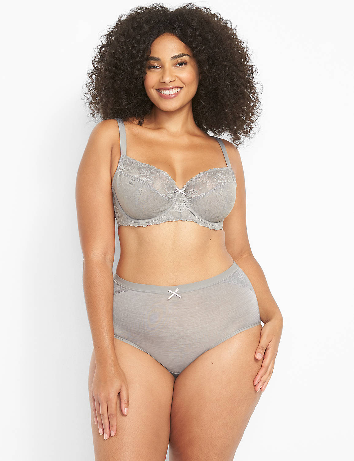Lace Unlined 3 pc cup 1105197-S:PANTONE Frost Gray:36DDD