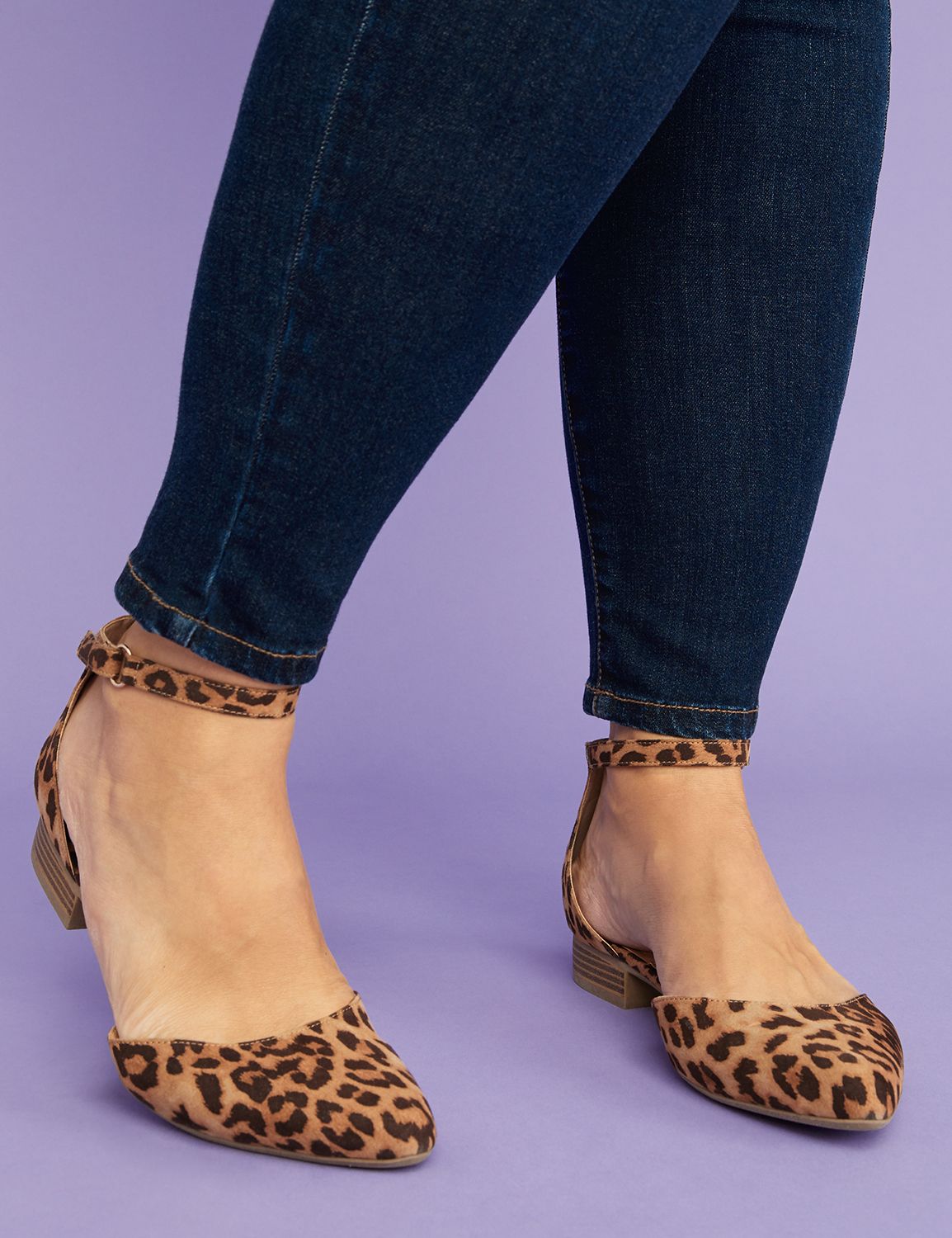 womens wide width leopard shoes