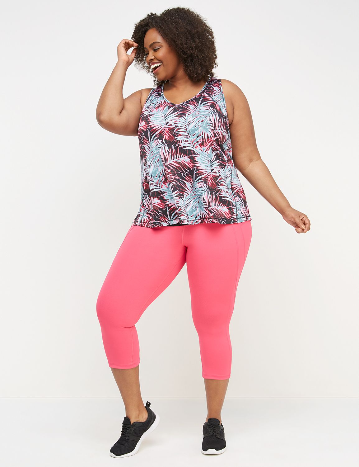 capri leggings with pockets plus size