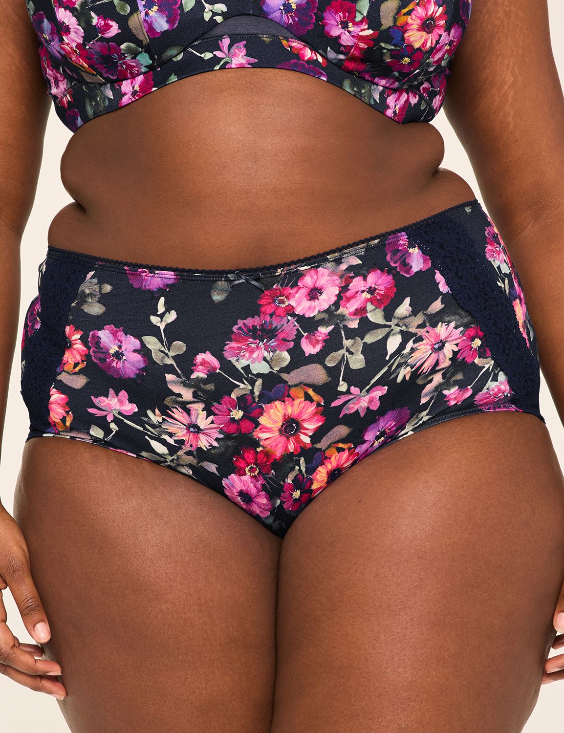 Cotton Full Brief Luna Lace Back 15 Product Image 1